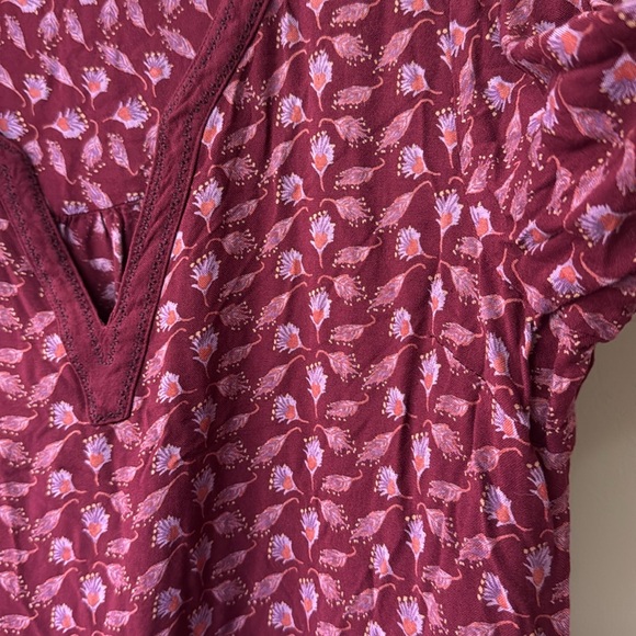 Mountain Khakis Women’s Harvest Shirt Fair Trade | medium | port print | EUC - Picture 7 of 9